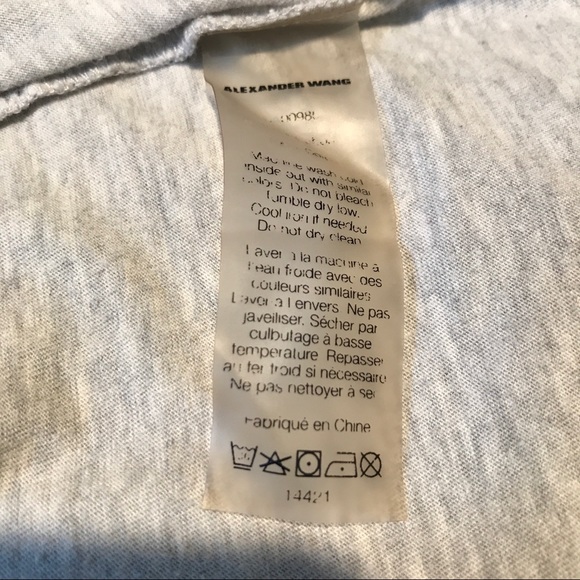 T Alexander Wang S unisex tank heather grey cotton - Picture 5 of 5